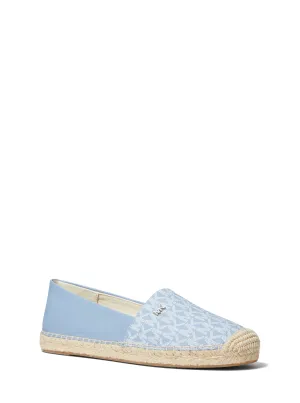 Kendrick Logo and Leather Slip-On Espadrille