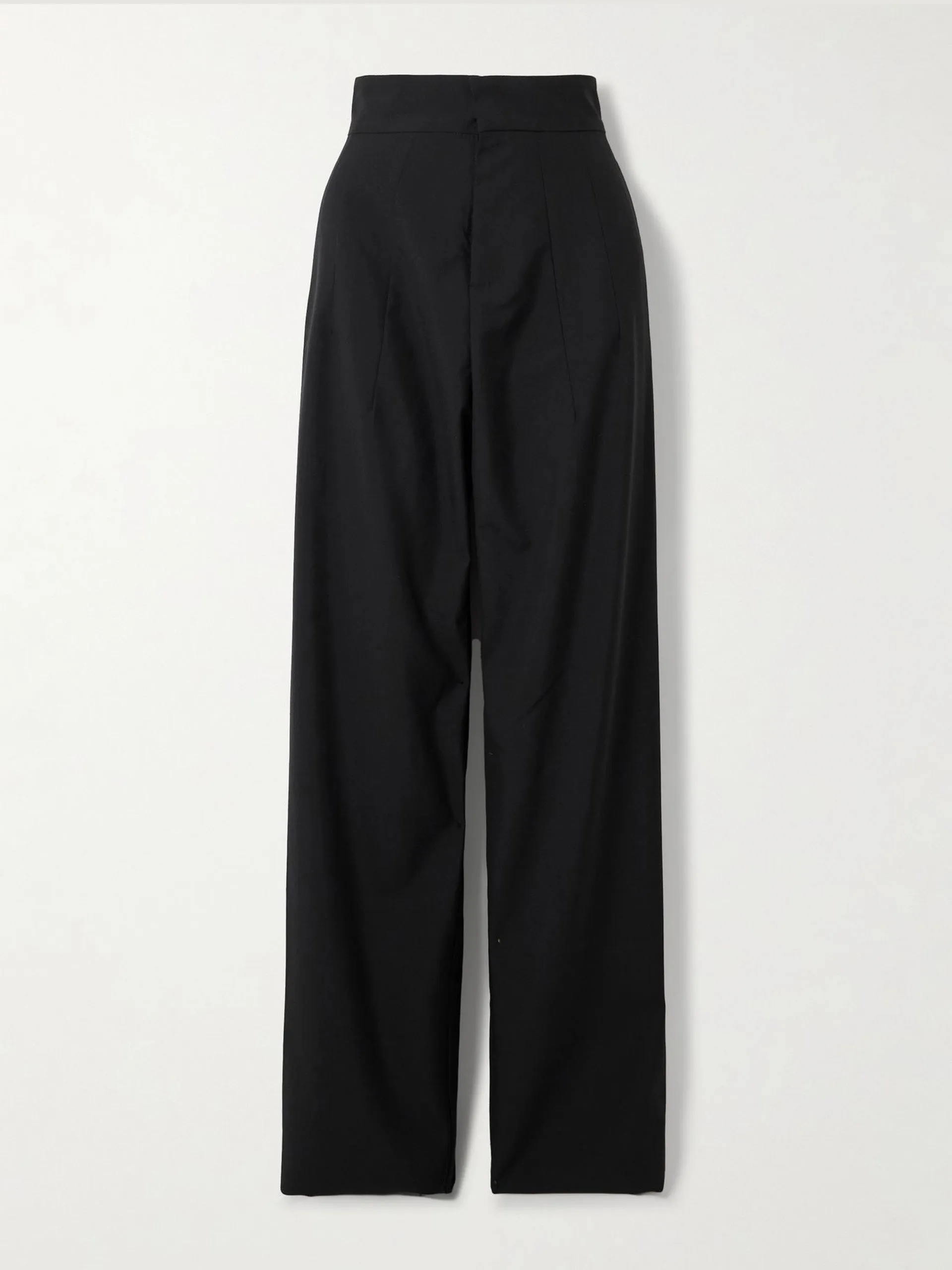 Lena twill straight-leg pants