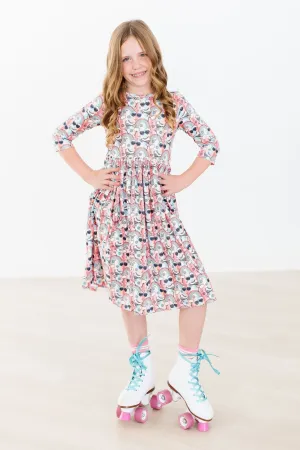 Let the Good Times Roll Pocket Twirl Dress