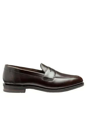 Loake Imperial Polished Penny Loafer Dark Brown