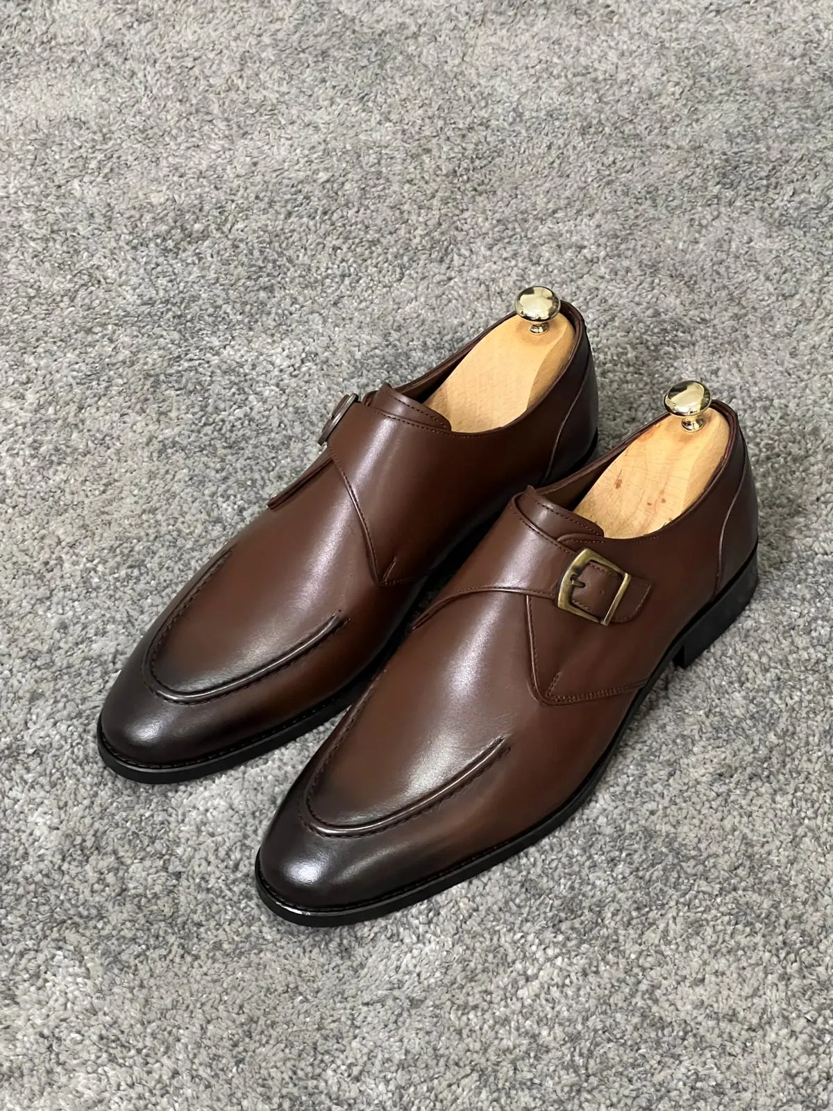 Luxe Special Edition Buckle Detailed Brown Classic Loafer