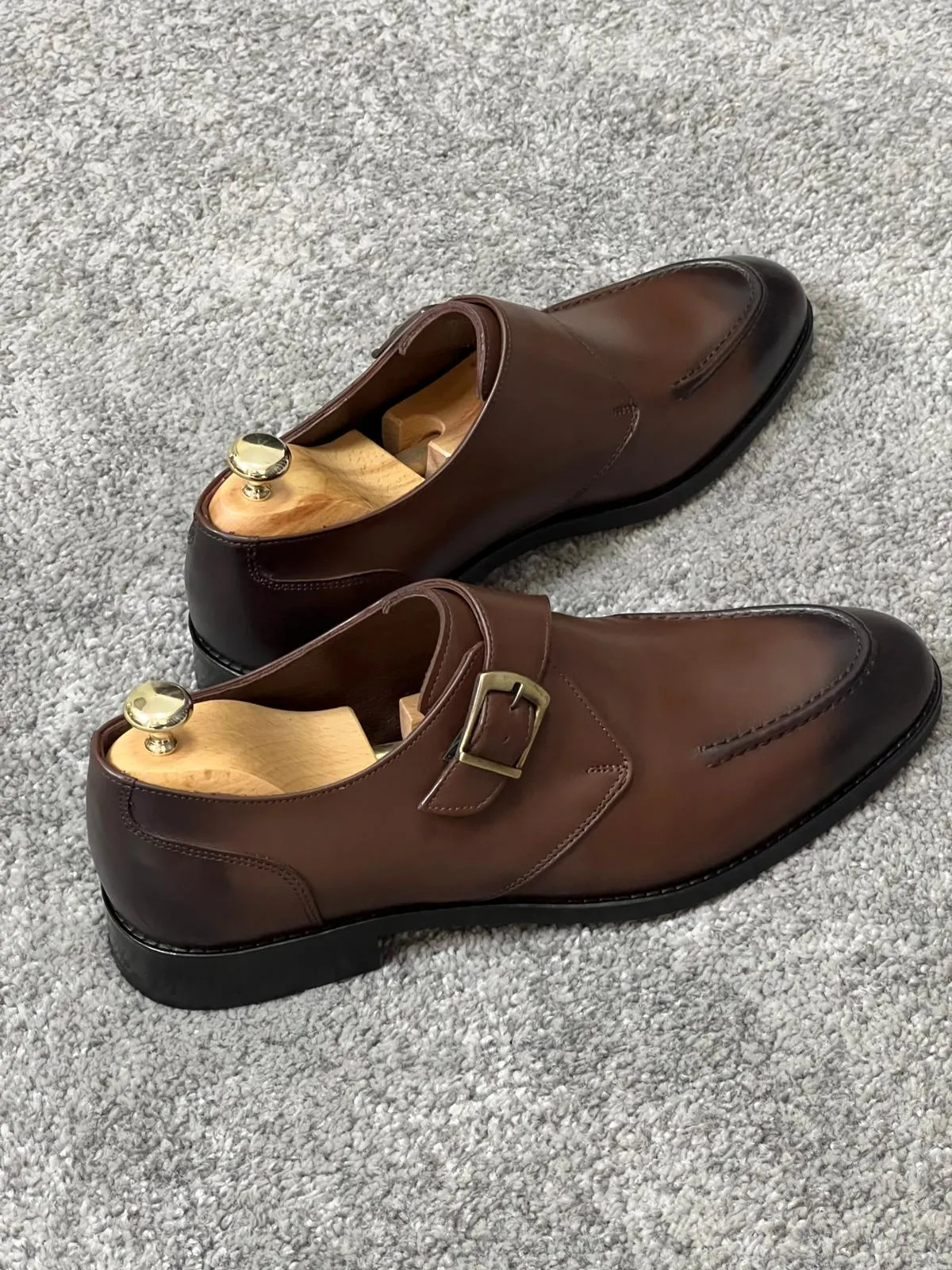 Luxe Special Edition Buckle Detailed Brown Classic Loafer