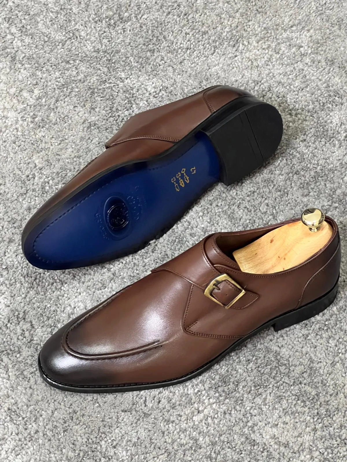 Luxe Special Edition Buckle Detailed Brown Classic Loafer