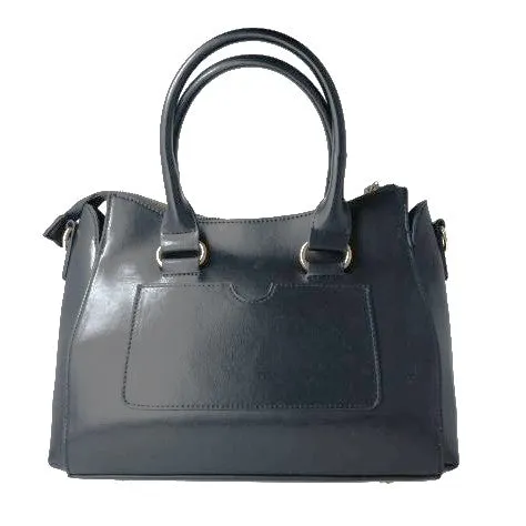 MB FASCINO 85408 BLACK with Gold Accessories Handbag