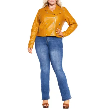 Megan Zip Jacket | Caramel