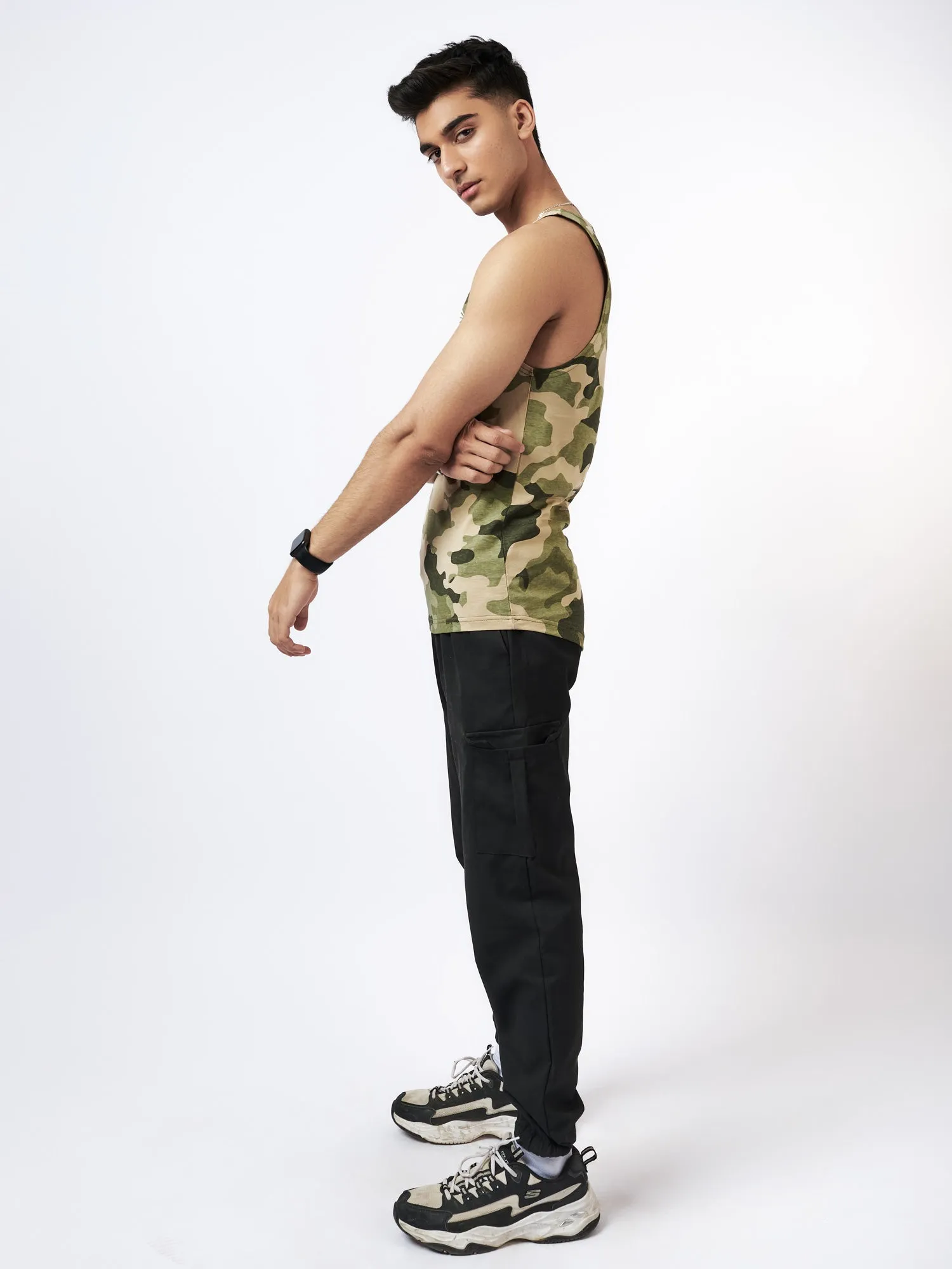 Mens' Camo Graphic Vest Green