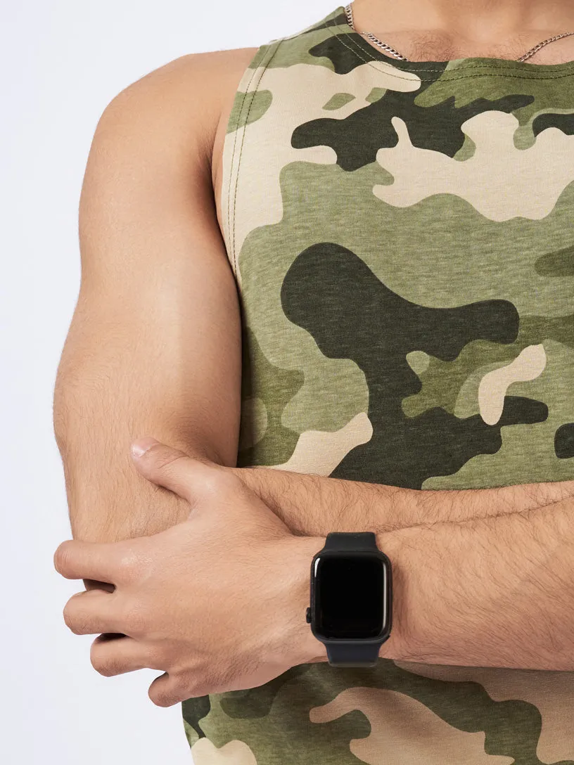 Mens' Camo Graphic Vest Green