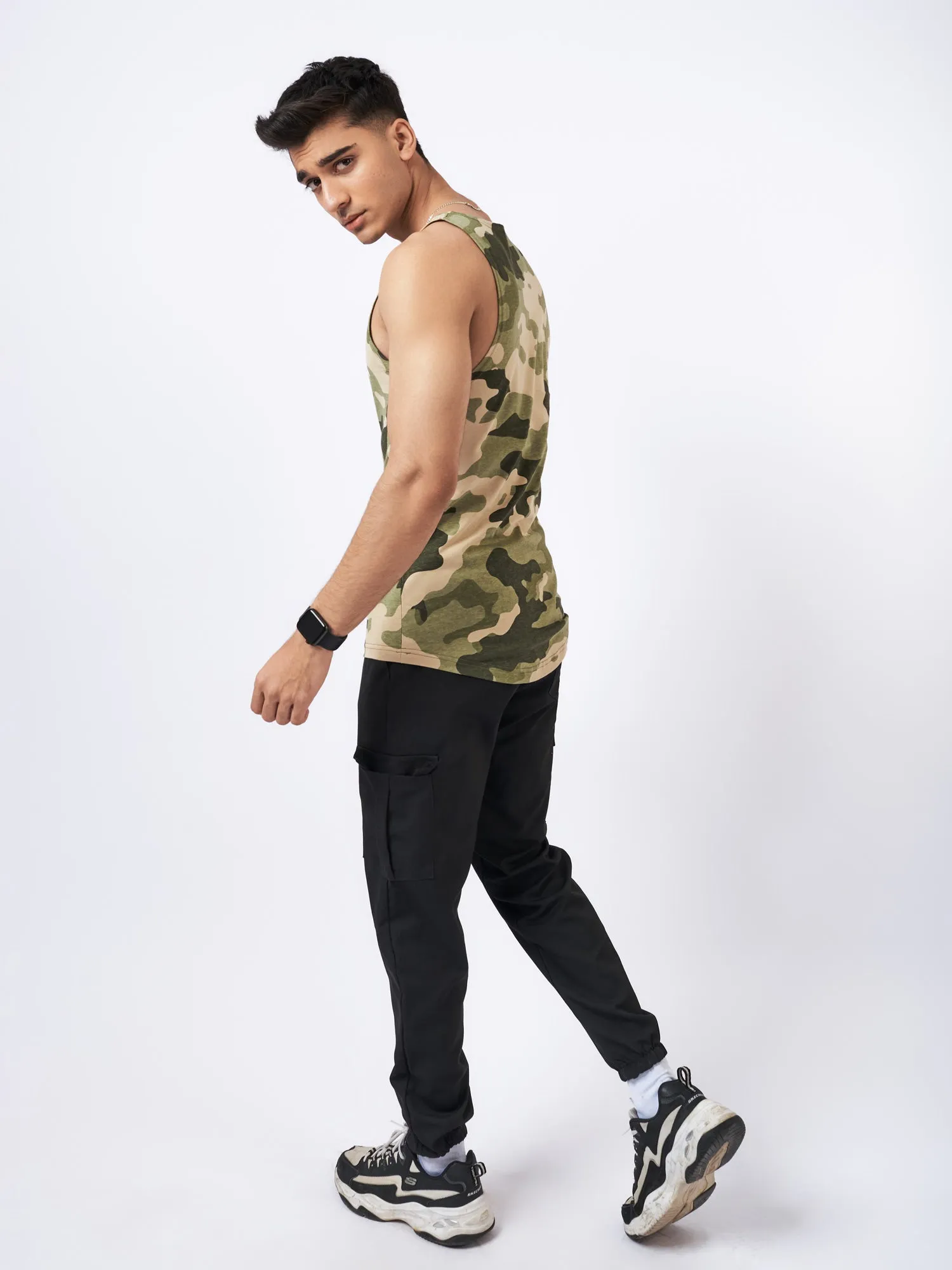 Mens' Camo Graphic Vest Green