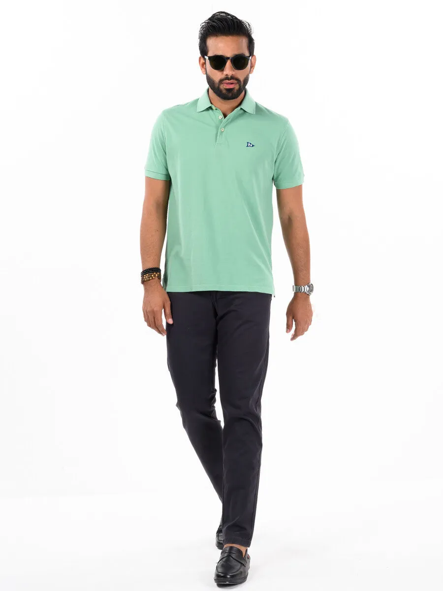 Men's Charcoal Slim Fit Stretch Chino Pant