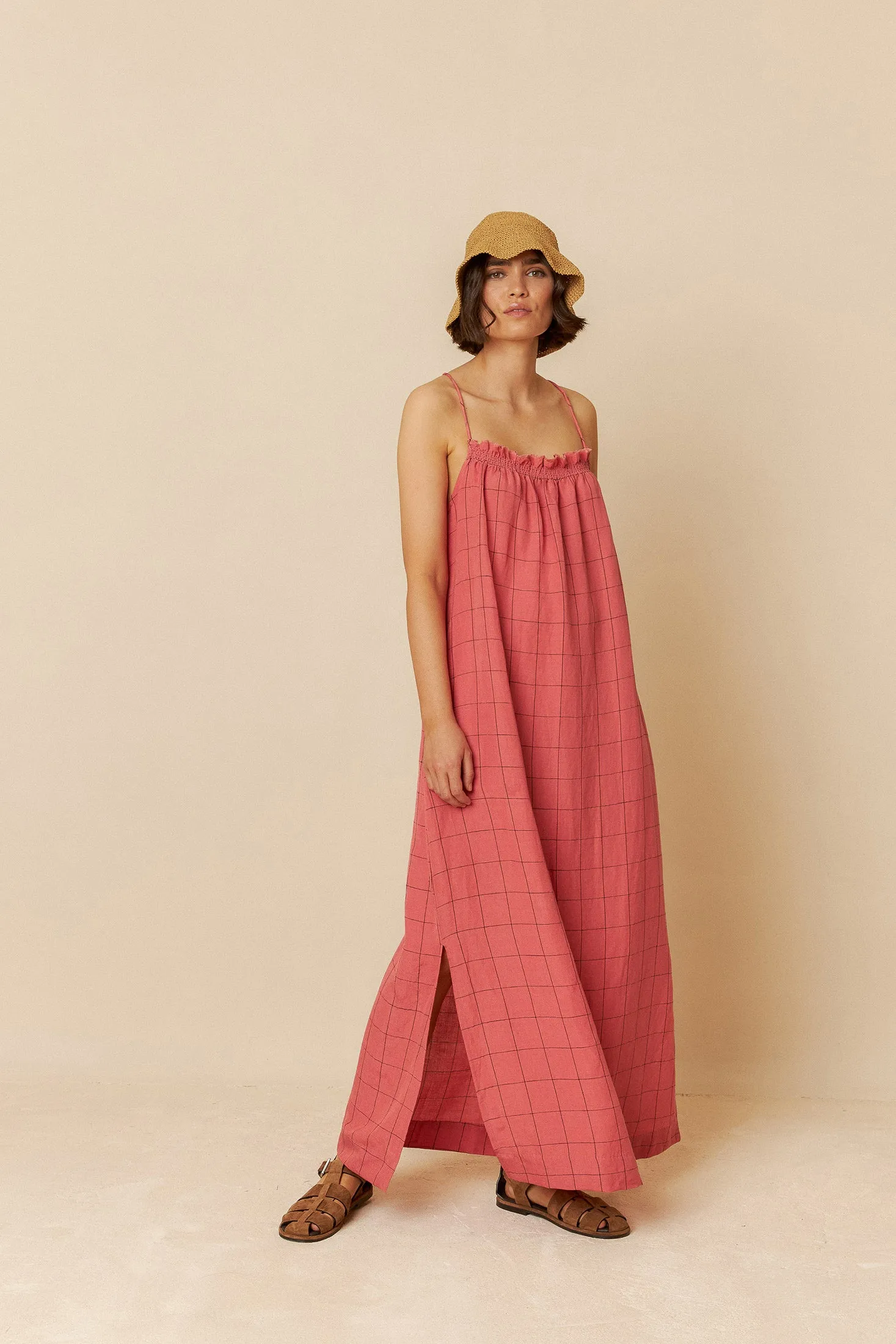 MIDI STRAP DRESS