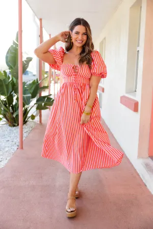 Olsen Midi Dress - Sun Glow