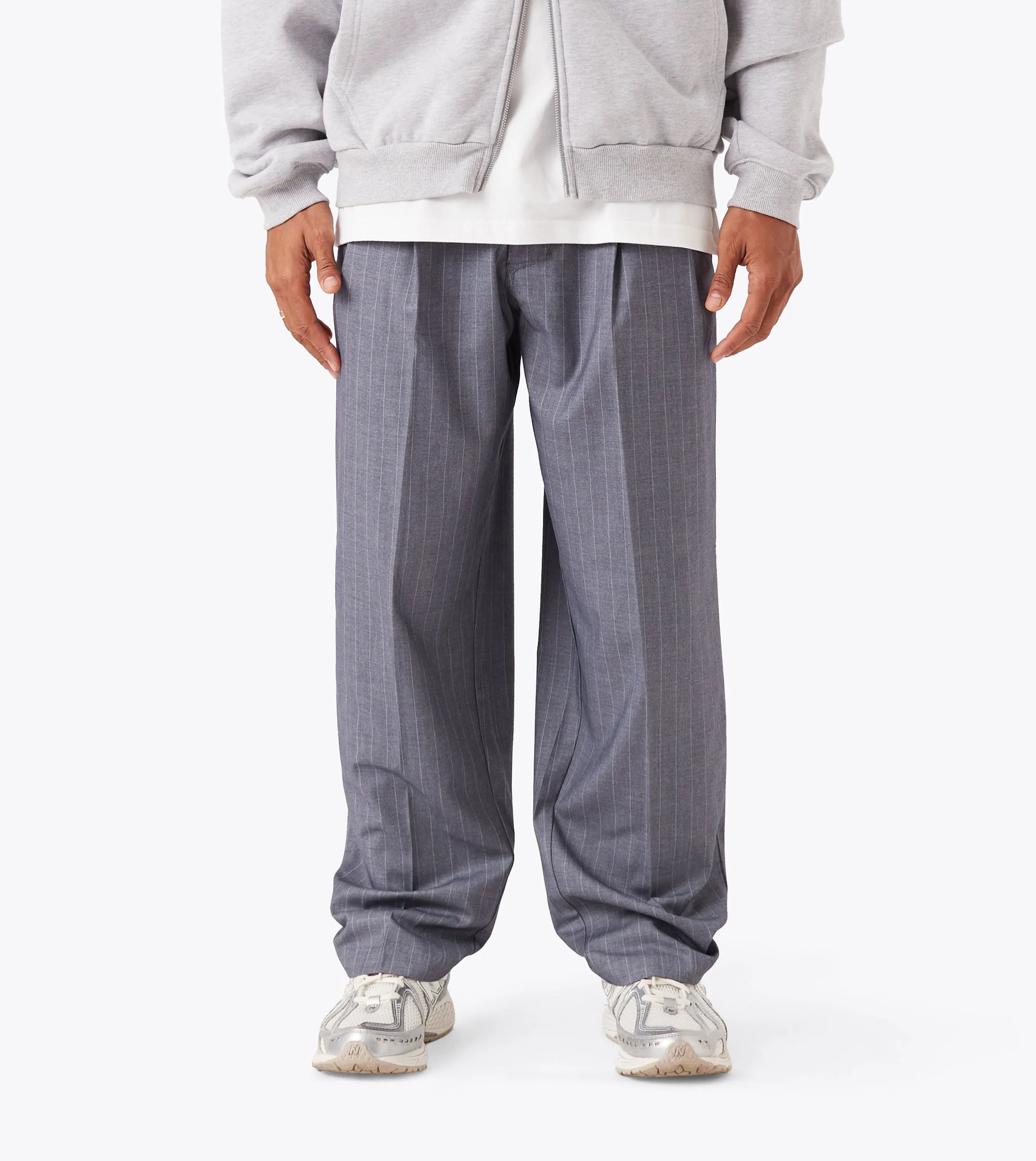 Pinstripe Flow Pant Grey