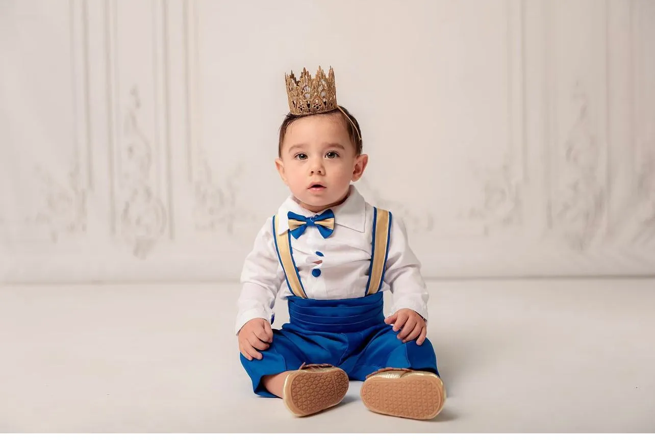 Prince William Tux Royal Blue & Gold