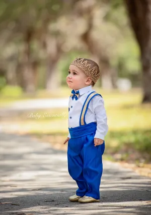 Prince William Tux Royal Blue & Gold