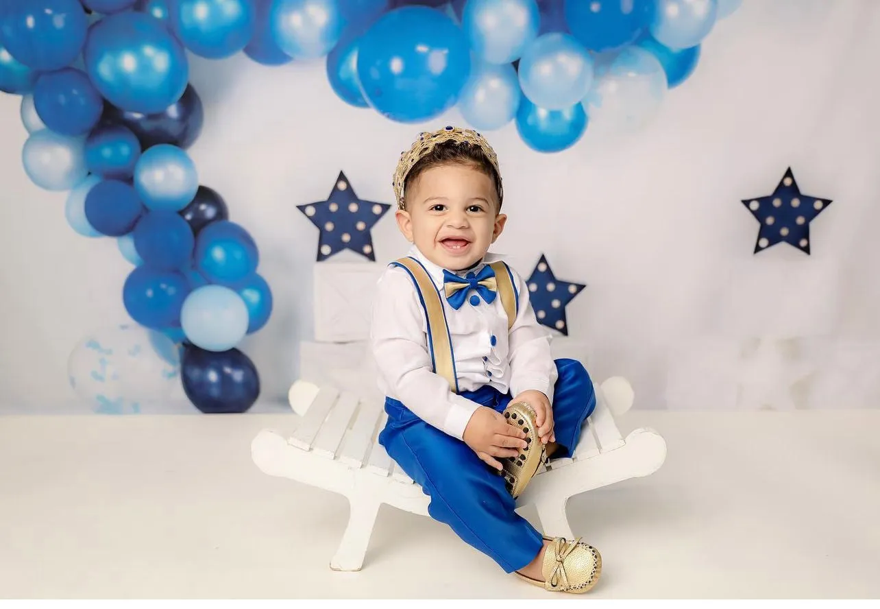 Prince William Tux Royal Blue & Gold