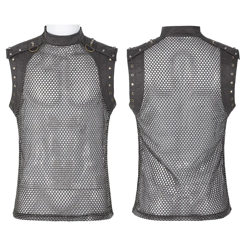 Punk mesh Translucent men Vest WT-620DQM WT-620BXM