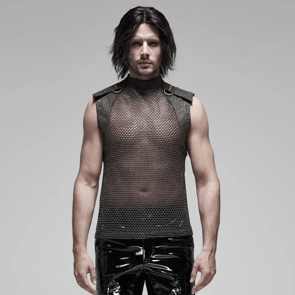 Punk mesh Translucent men Vest WT-620DQM WT-620BXM