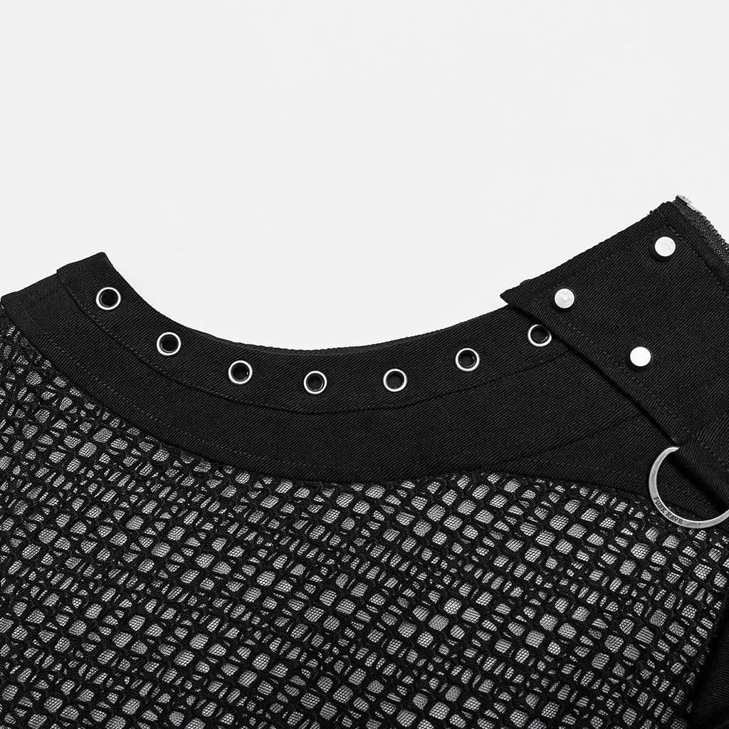 Punk mesh Translucent men Vest WT-620DQM WT-620BXM