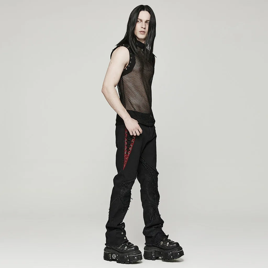 Punk mesh Translucent men Vest WT-620DQM WT-620BXM