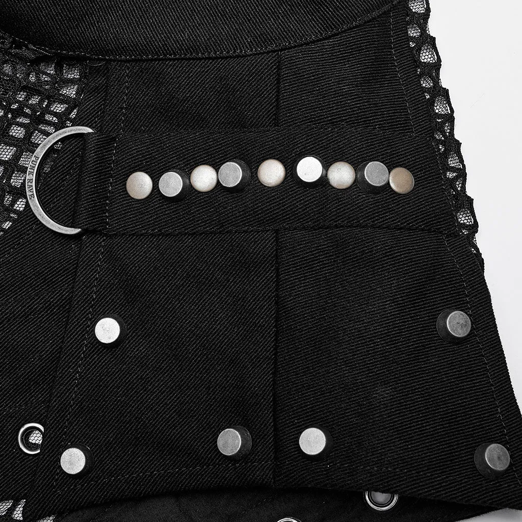 Punk mesh Translucent men Vest WT-620DQM WT-620BXM