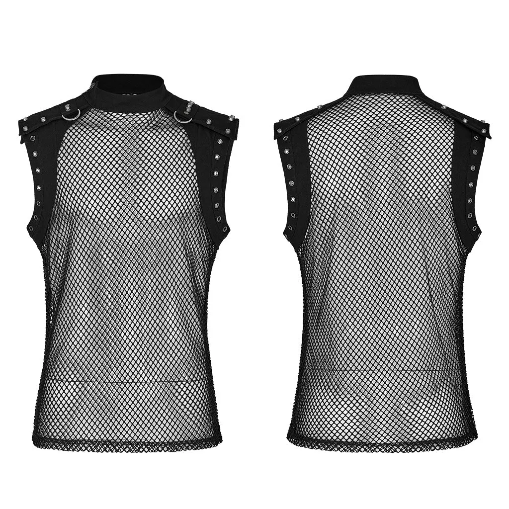 Punk mesh Translucent men Vest WT-620DQM WT-620BXM