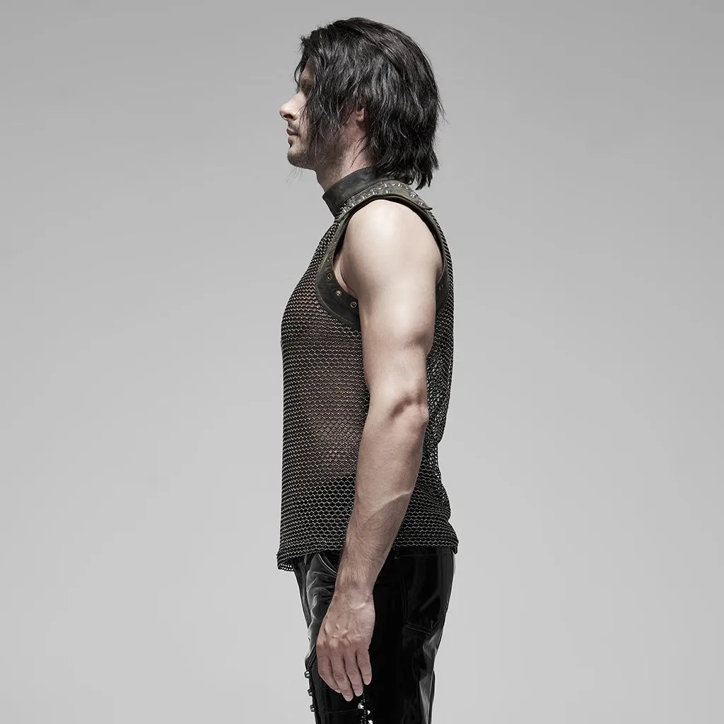 Punk mesh Translucent men Vest WT-620DQM WT-620BXM