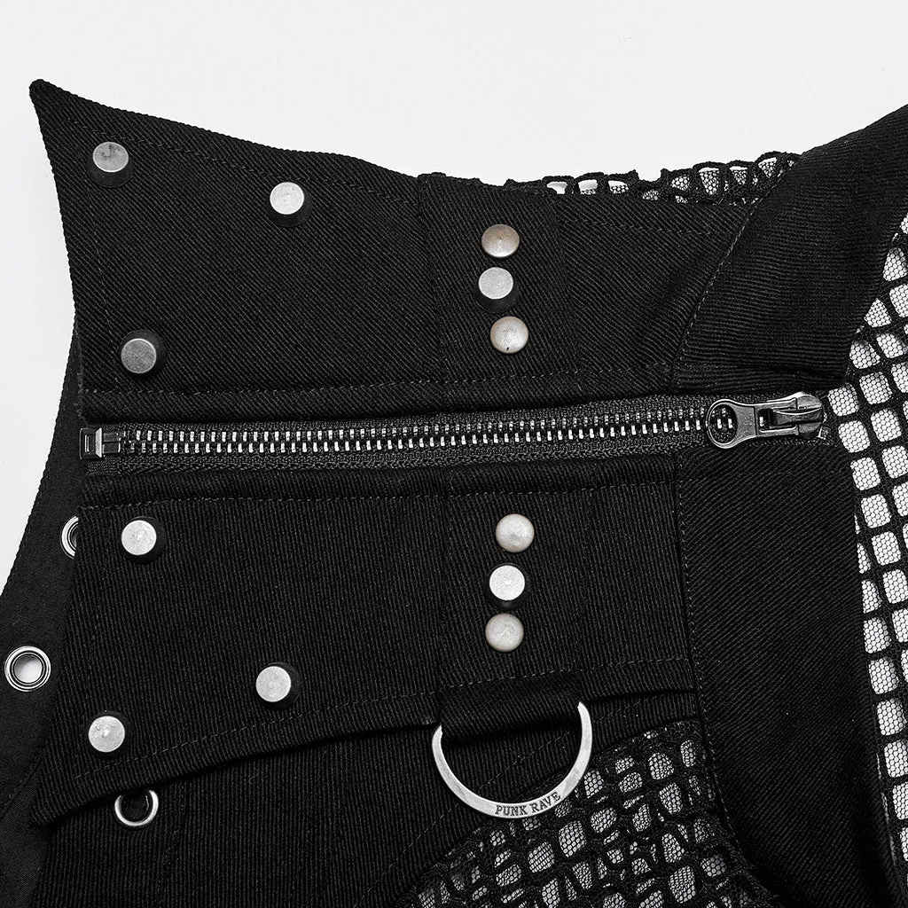 Punk mesh Translucent men Vest WT-620DQM WT-620BXM