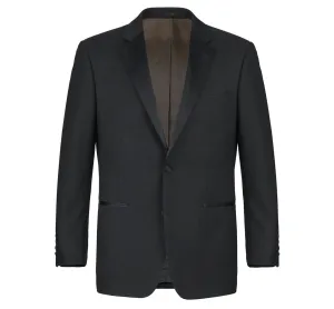 RENOIR Satin Classic Fit Notched Lapel 2-Piece 100% Wool Tuxedo Suit RI508-1
