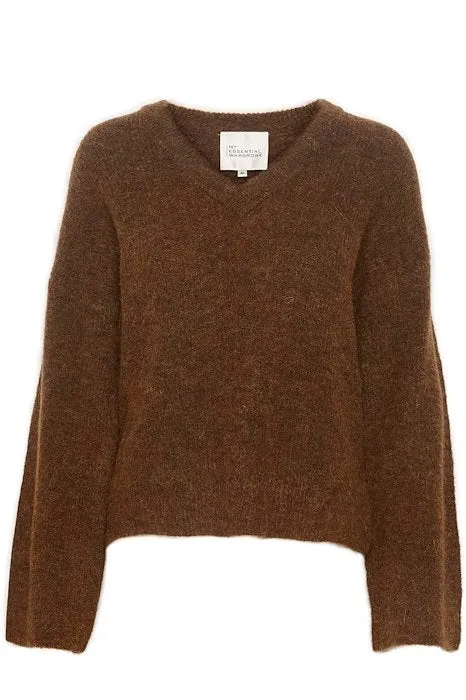 RIANNA V NECK KNIT - MEW