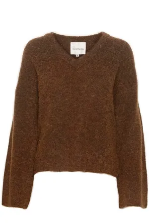 RIANNA V NECK KNIT - MEW