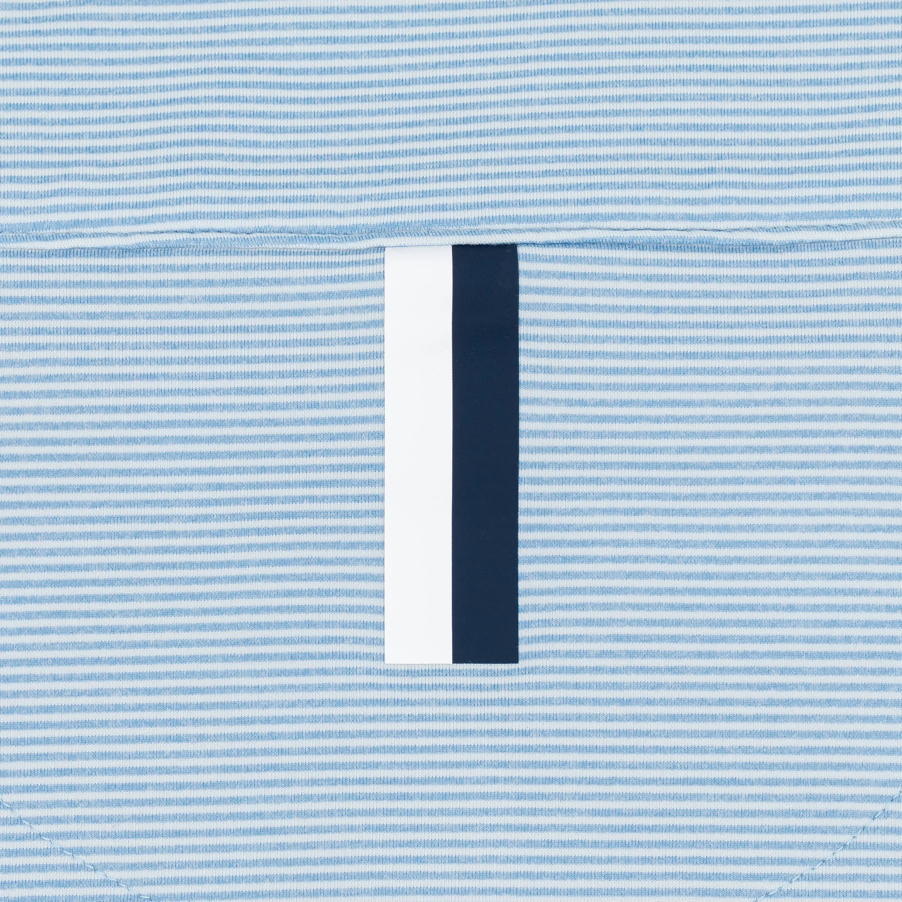 Riva Heather Stripe Performance Q-Zip | The Riva Heather Stripe - Ice Pick Blue/White