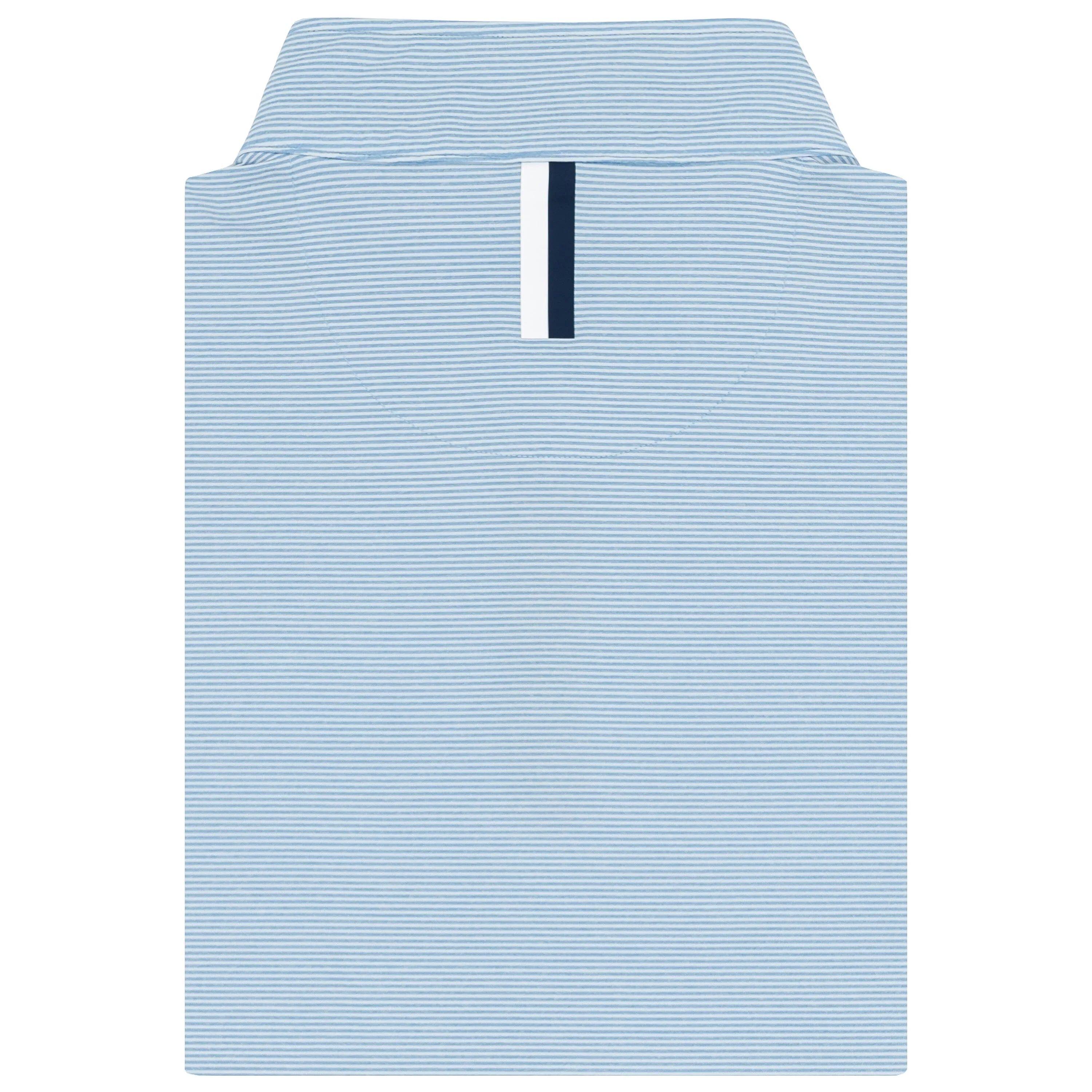 Riva Heather Stripe Performance Q-Zip | The Riva Heather Stripe - Ice Pick Blue/White