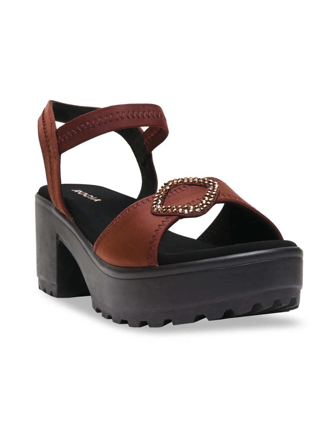 Rocia By Regal Brown Women Casual Platform Sandals