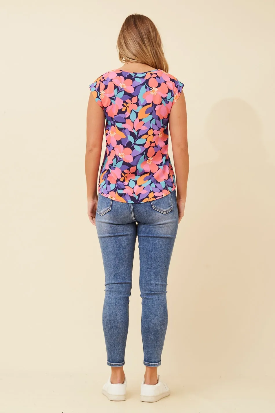 SHELLY FLORAL PRINT TOP