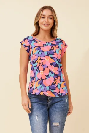 SHELLY FLORAL PRINT TOP