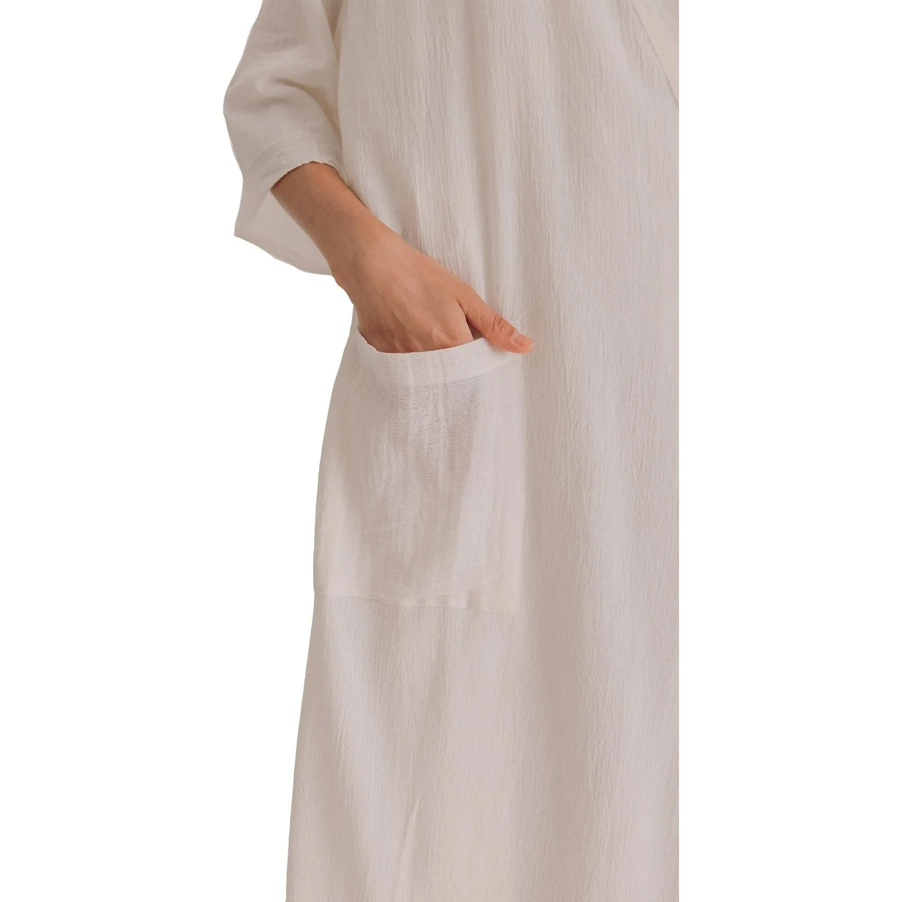 Sile Kimono Dress, Off White