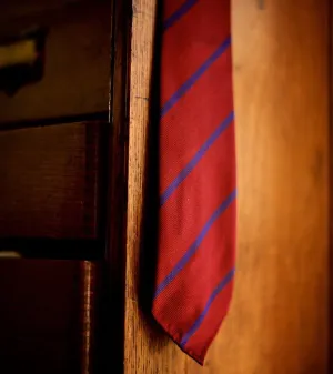Silk Twill Narrow Stripe Tie ET032A