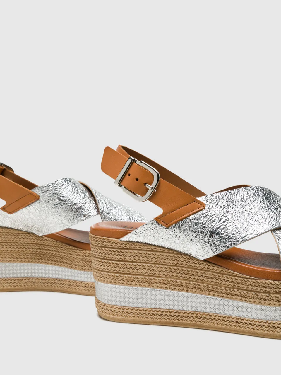 Silver Buckle Sandals