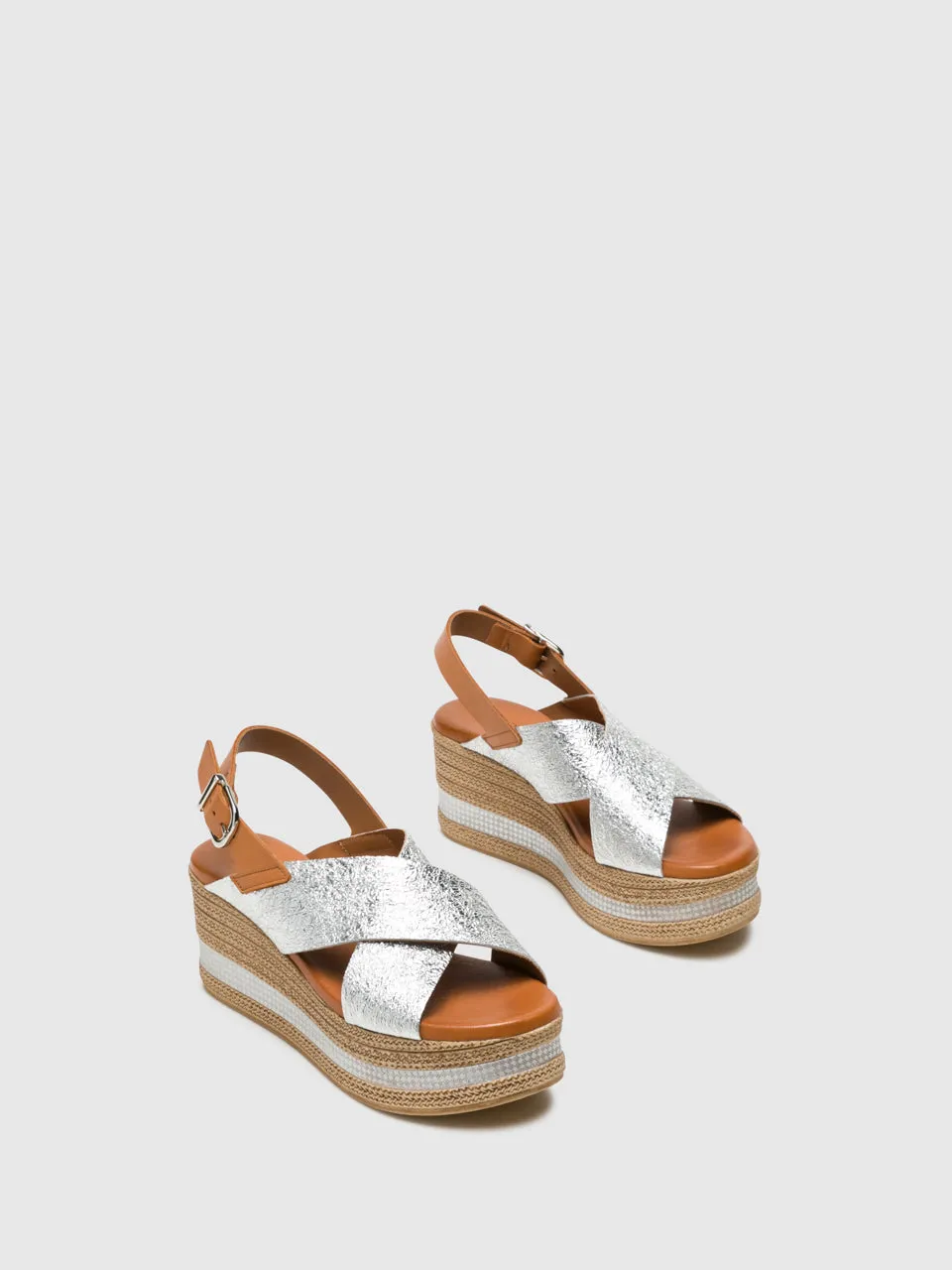 Silver Buckle Sandals