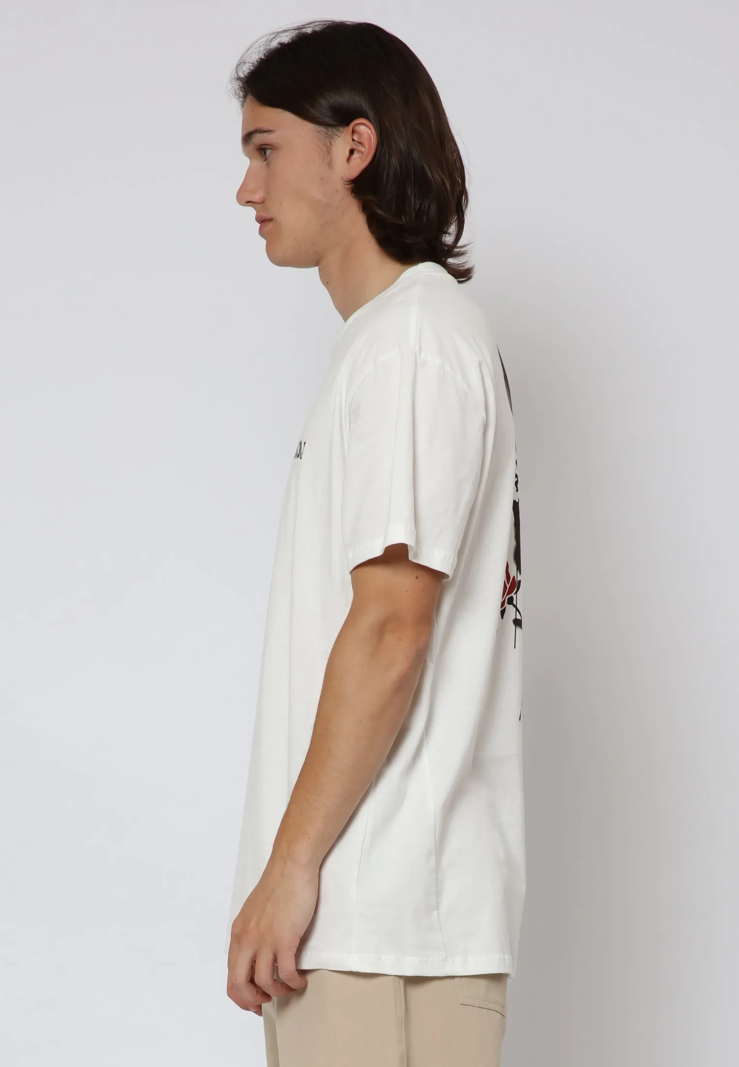 SKULL STENCIL T-SHIRT OFF WHITE