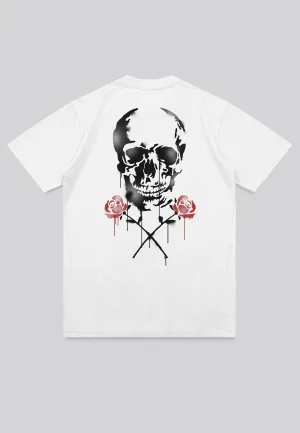 SKULL STENCIL T-SHIRT OFF WHITE