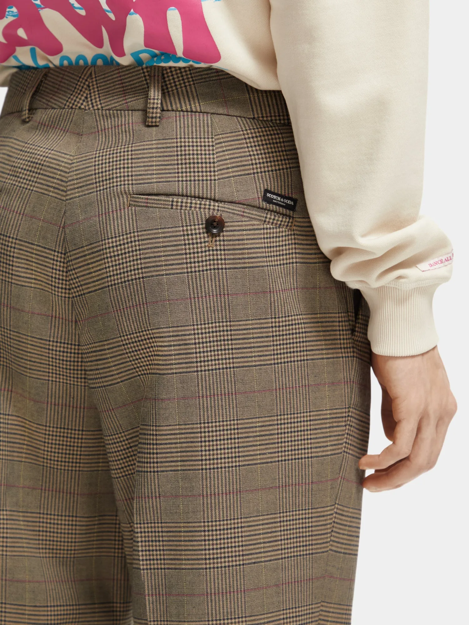 Slim tapered fit check chinos