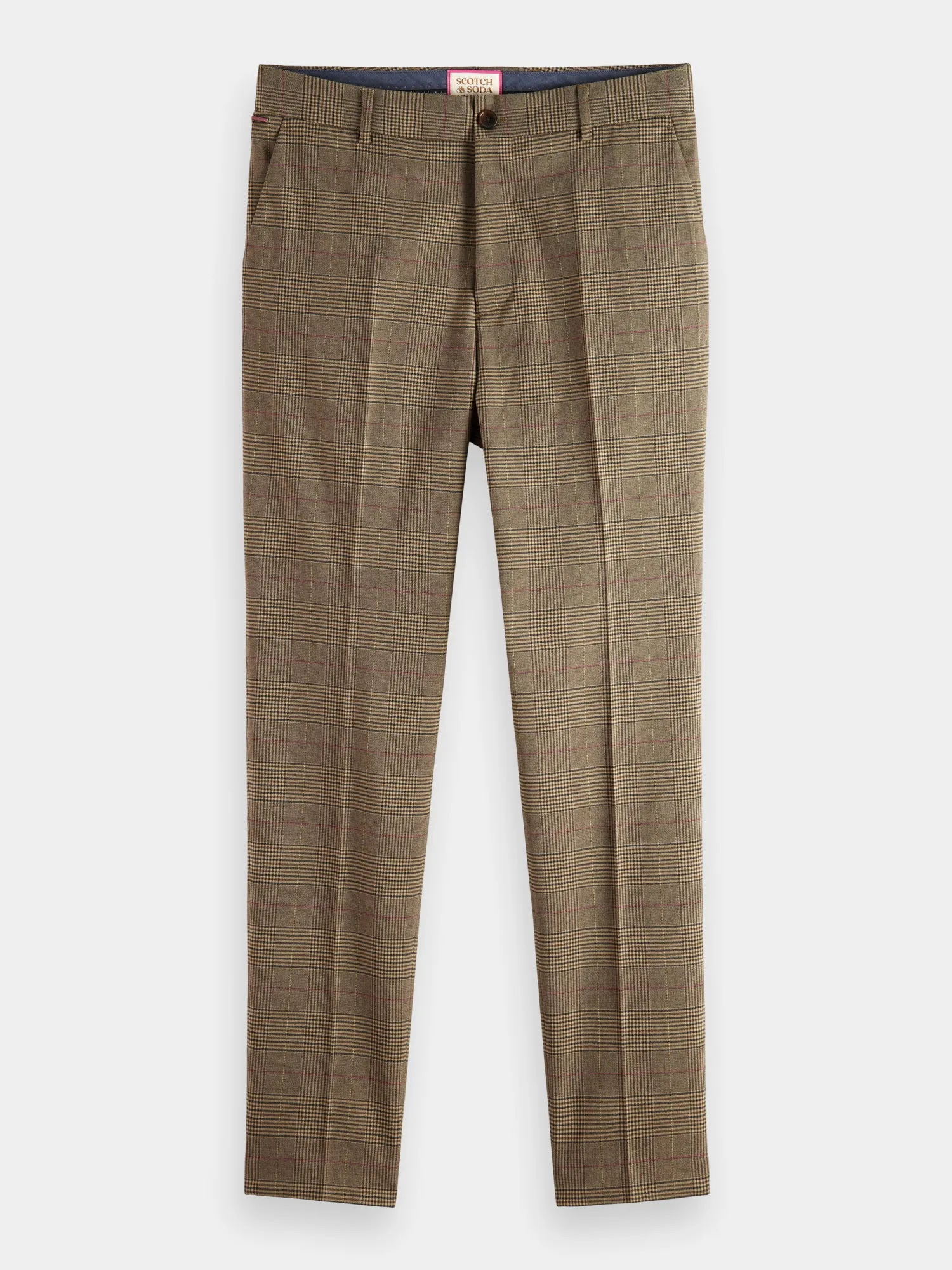 Slim tapered fit check chinos