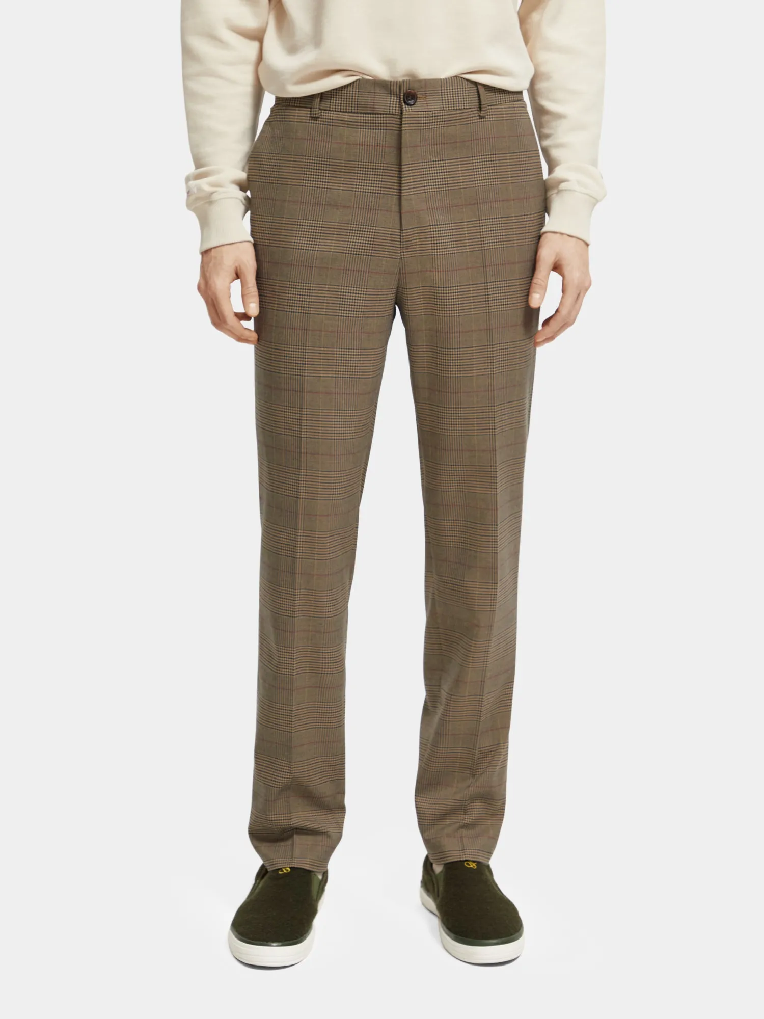 Slim tapered fit check chinos