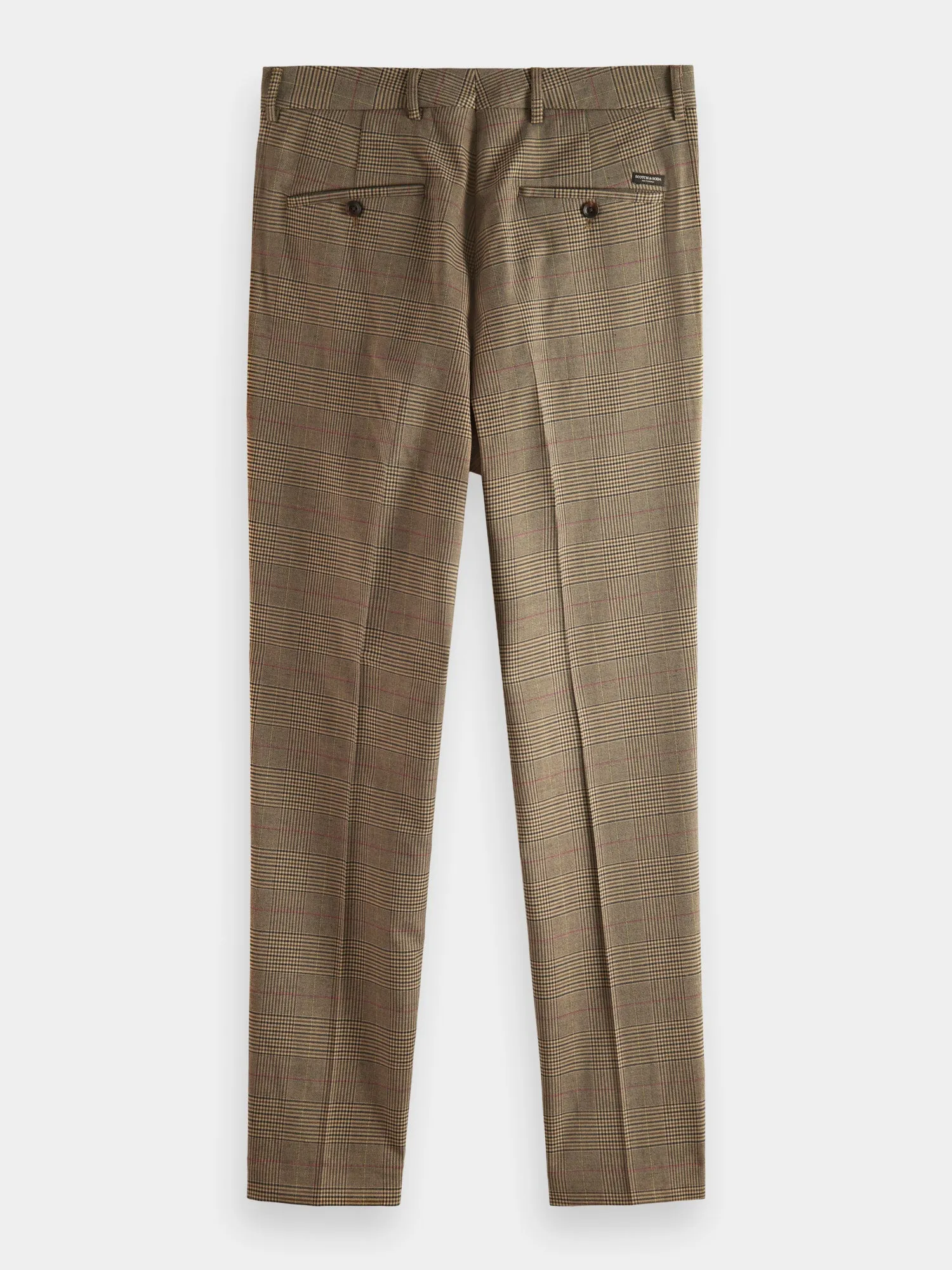 Slim tapered fit check chinos