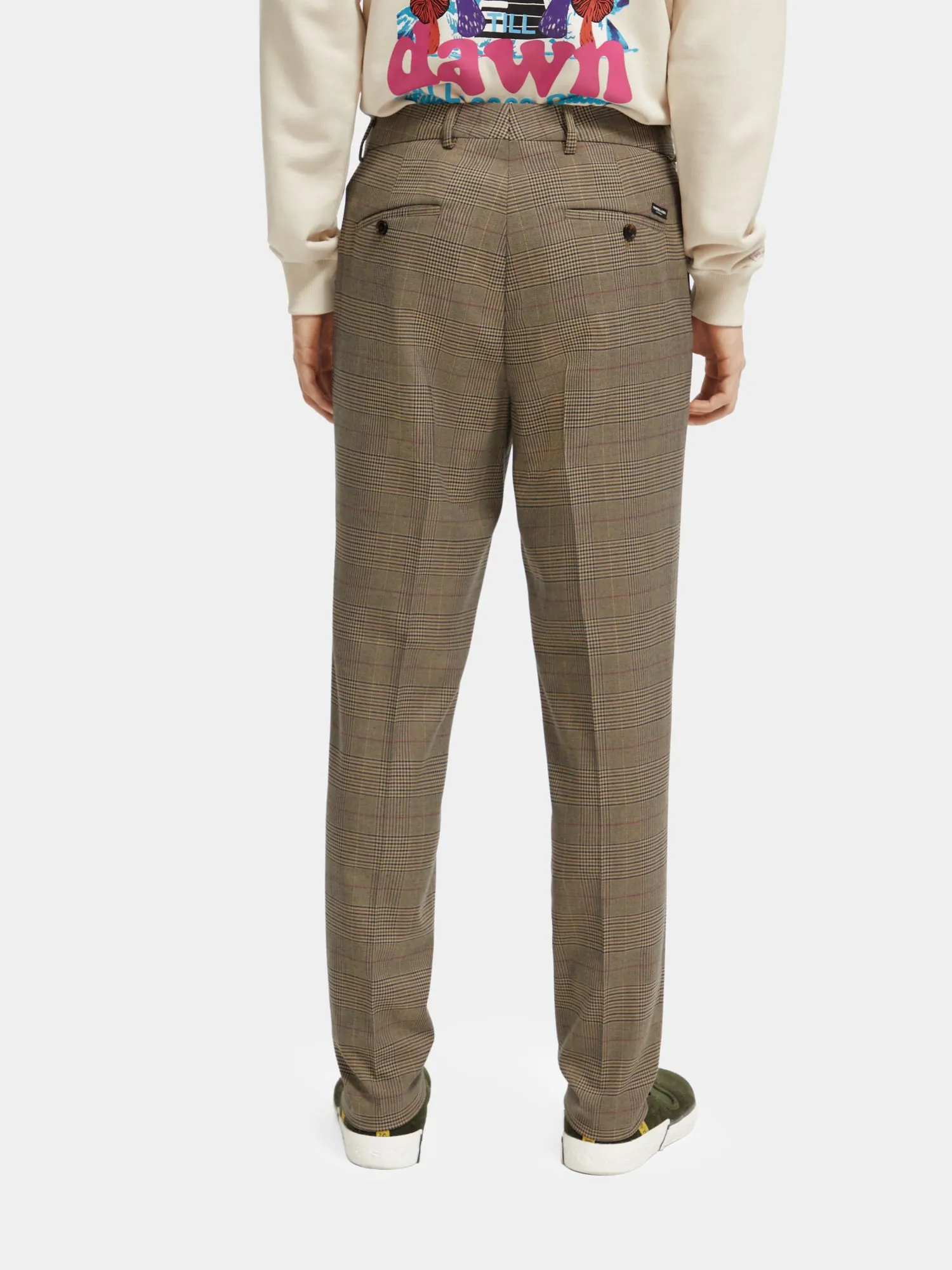 Slim tapered fit check chinos