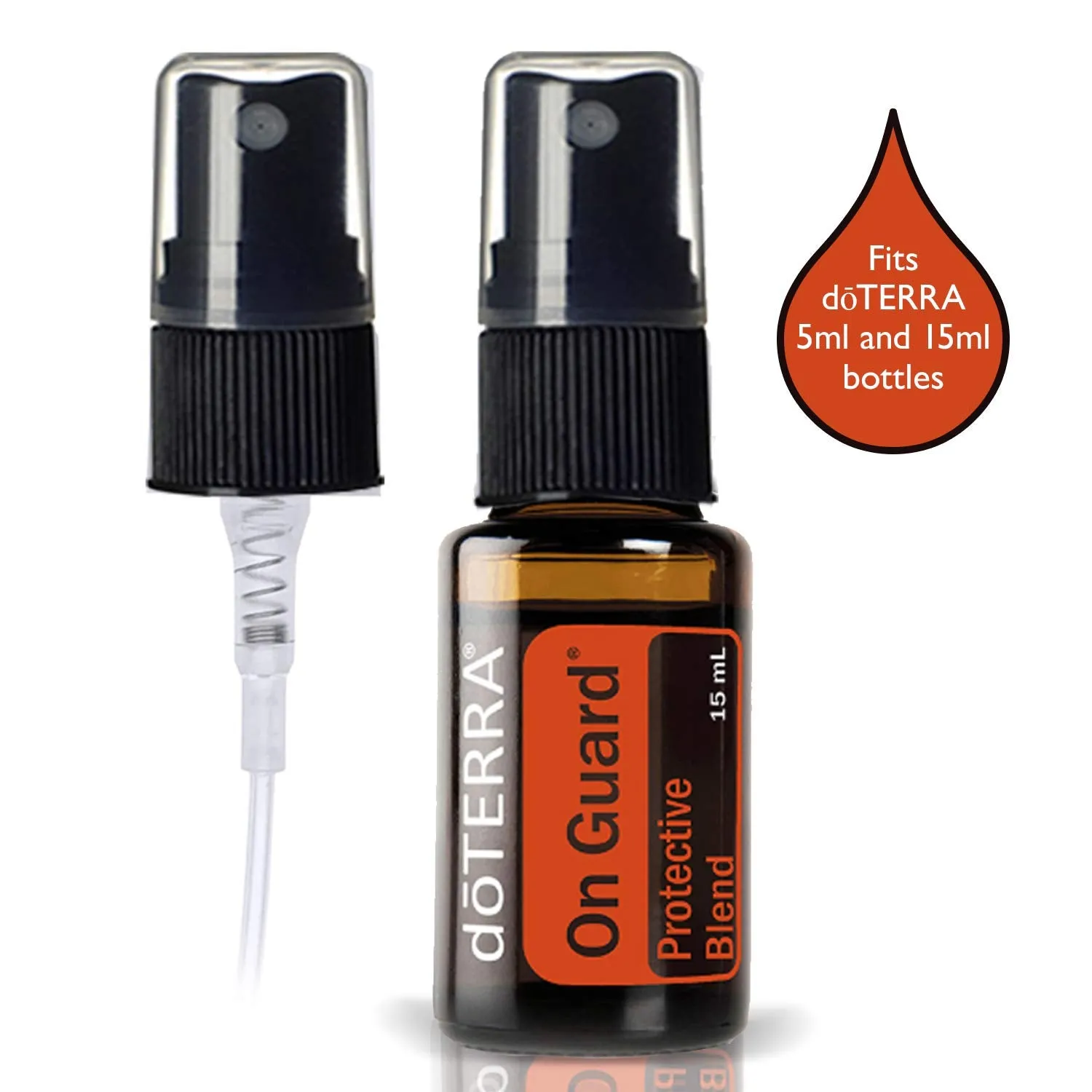 Spray Bottle Tops For Essential Oil Bottles. Reduce, Reuse and Recycle Your Empty EO Containers and Bottles With Our Fine Mist Sprayer Replacement Pump (Black) by Got Oil Supplies
