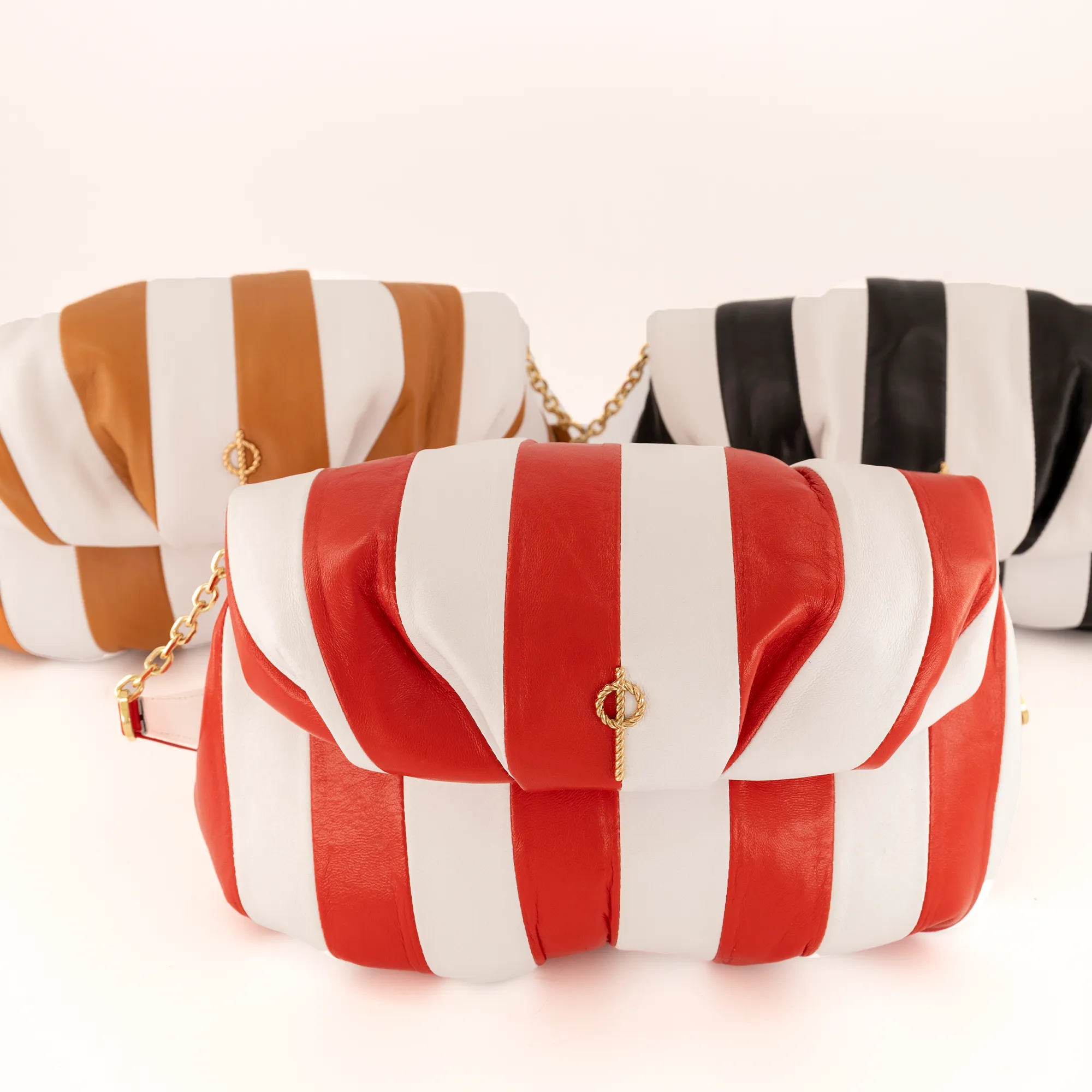 Striped Leda Tan