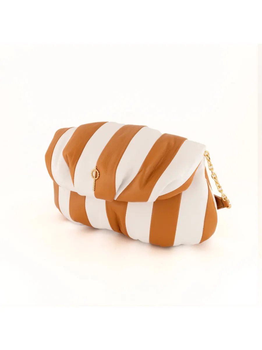 Striped Leda Tan