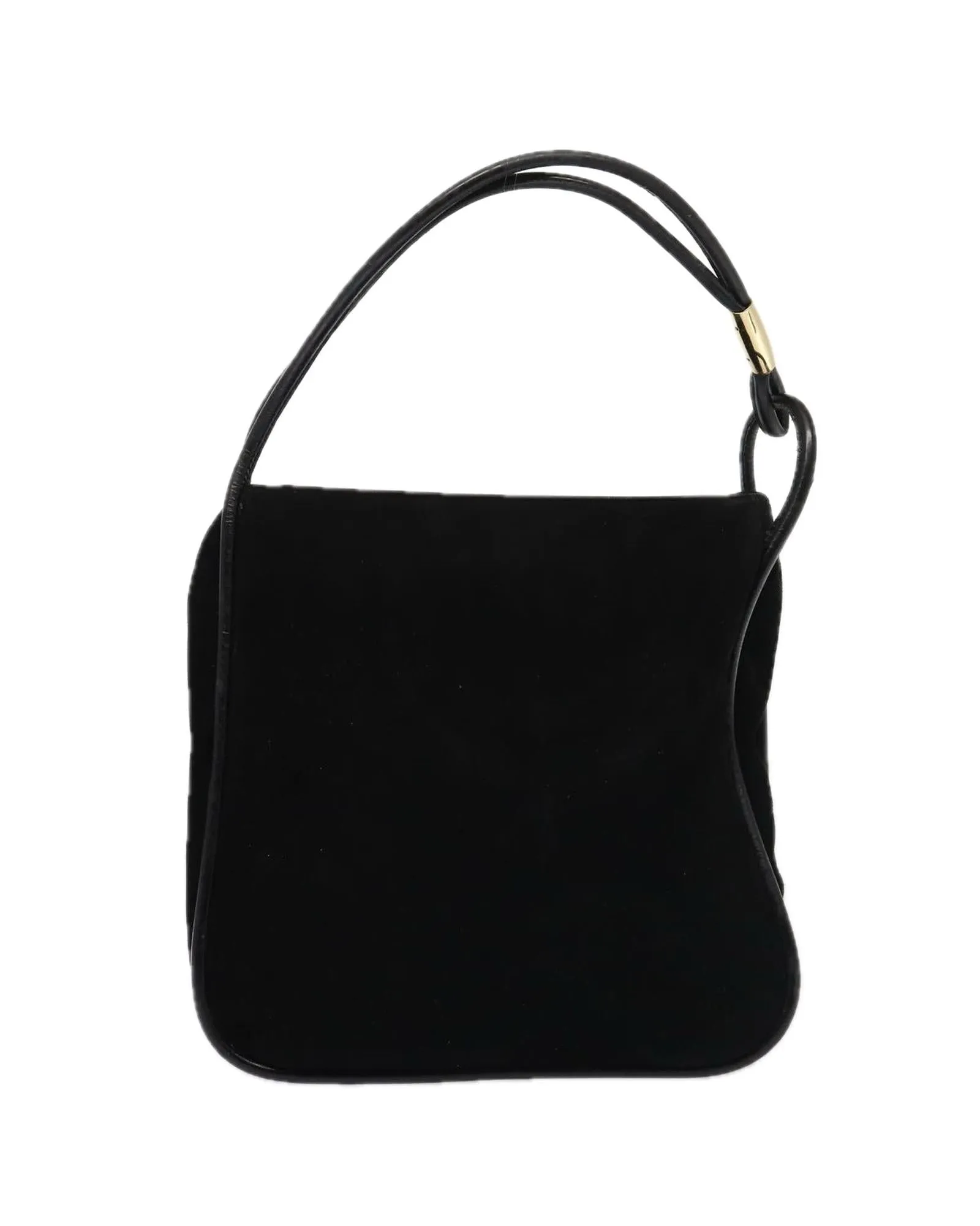 Suede Tote Bag with Handle and Spacious Interior